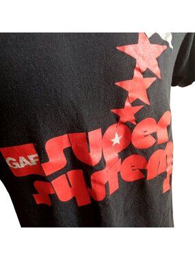 XL Vintage T-shirt SIngle Stitch 1980's GAF Super System Buttery Thin Super Star